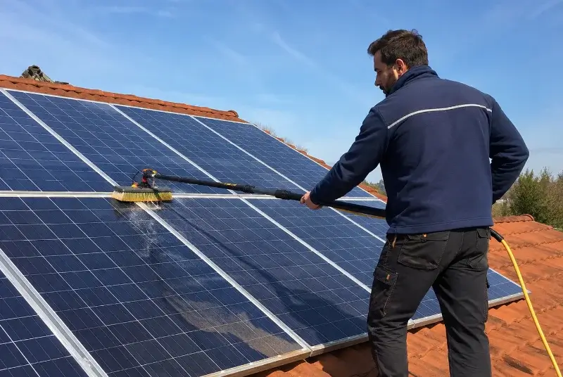 Nettoyage et entretien de panneaux solaires à Lamothe-Landerron